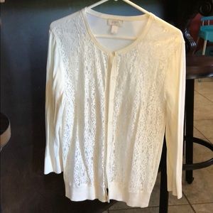 Ann Taylor Loft L Cardigan